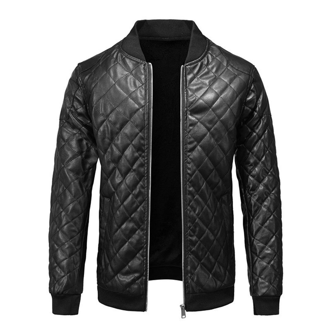 Men's Slim Fit Leather Jacket