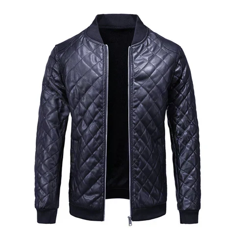 Men's Slim Fit Leather Jacket