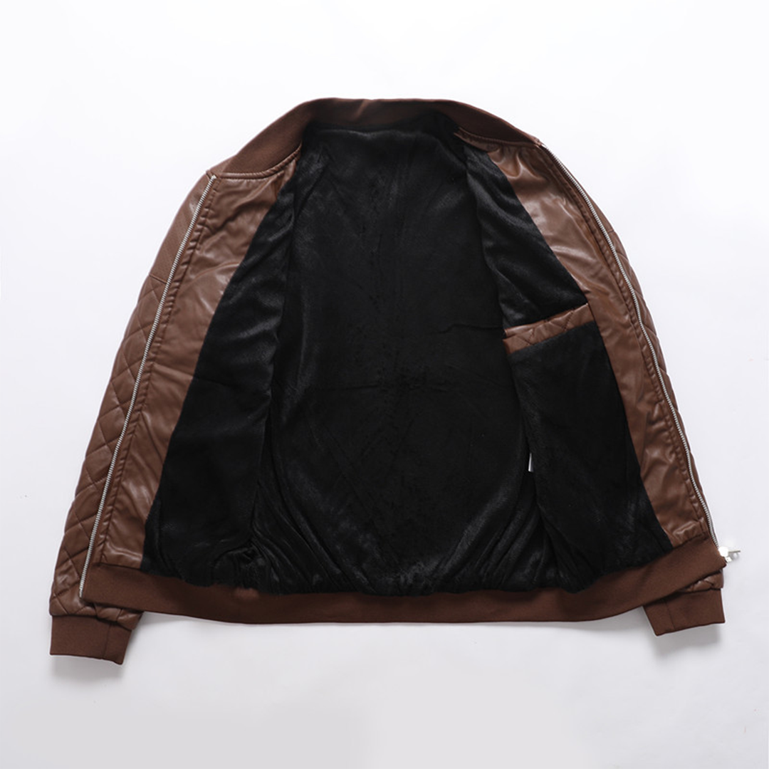 Men's Slim Fit Leather Jacket