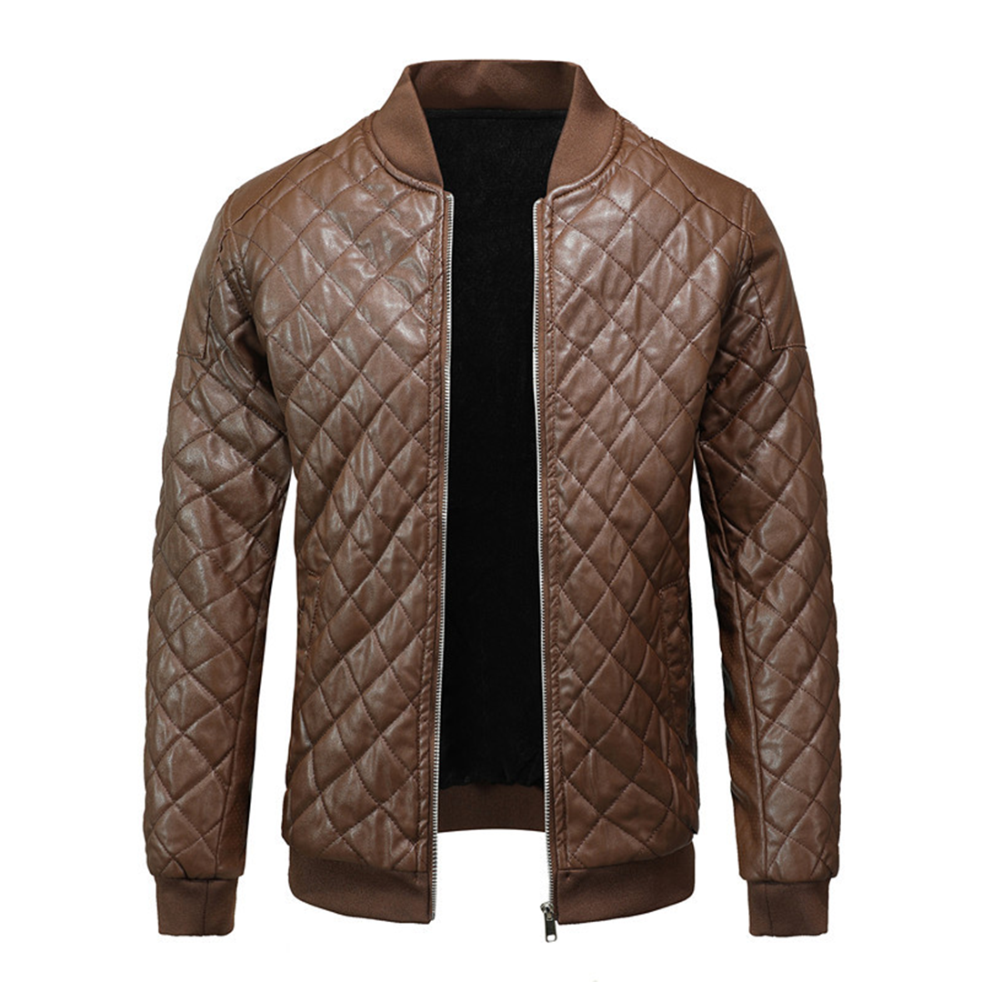 Men's Slim Fit Leather Jacket