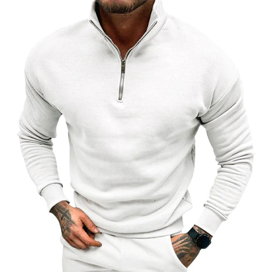 Men's Minimal Half Zip Jumper