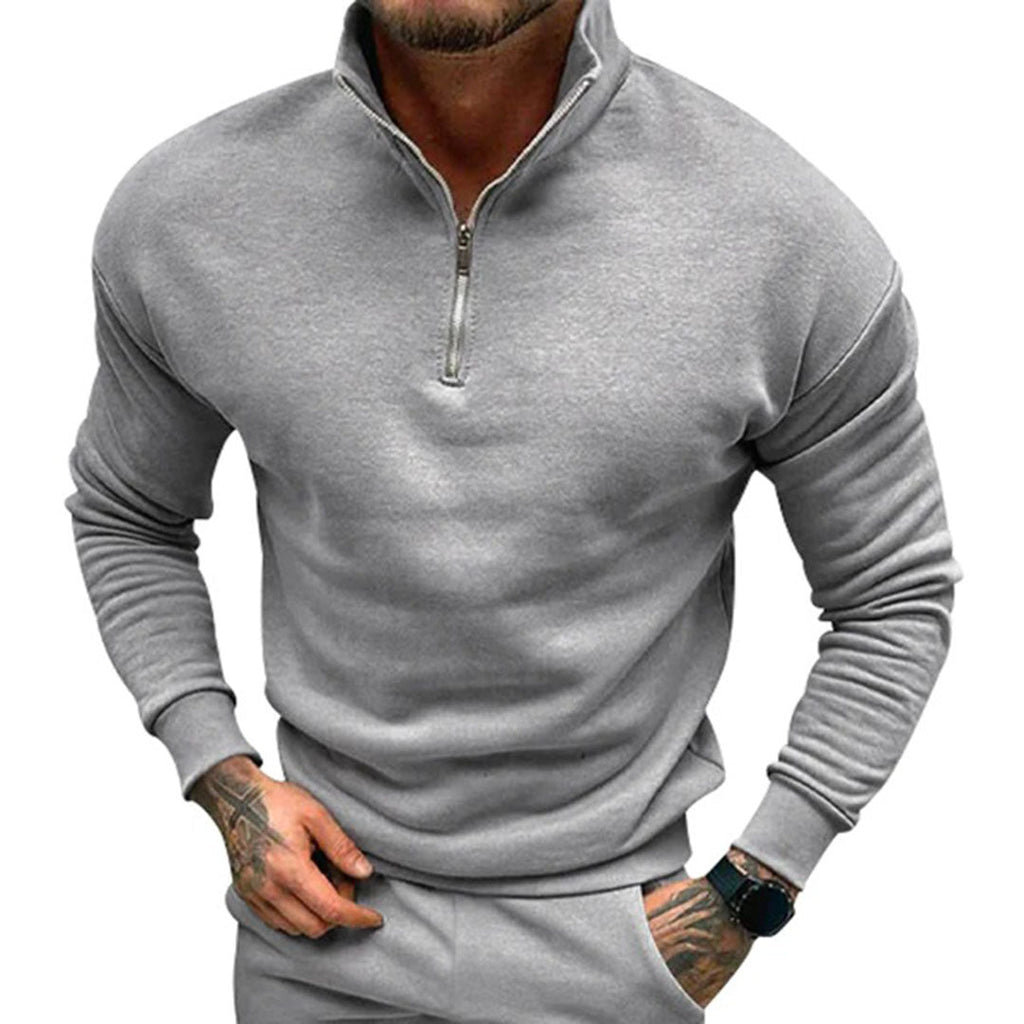 Men's Minimal Half Zip Jumper