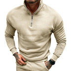 Men's Half Zip Stand Collar Jumper