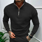 Men's Half Zip Stand Collar Jumper