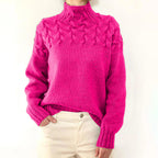 Women's Ribbed Cable Knit Jumper