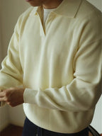 Men's Breathable Polo Jumper