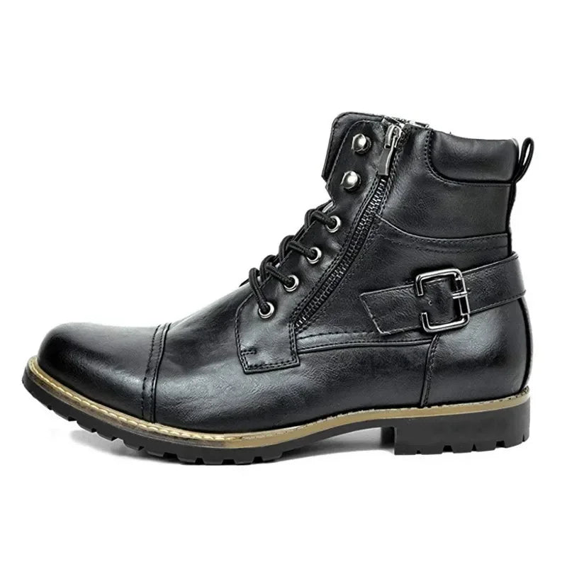 Men's Buckle Lace Rugged Boots