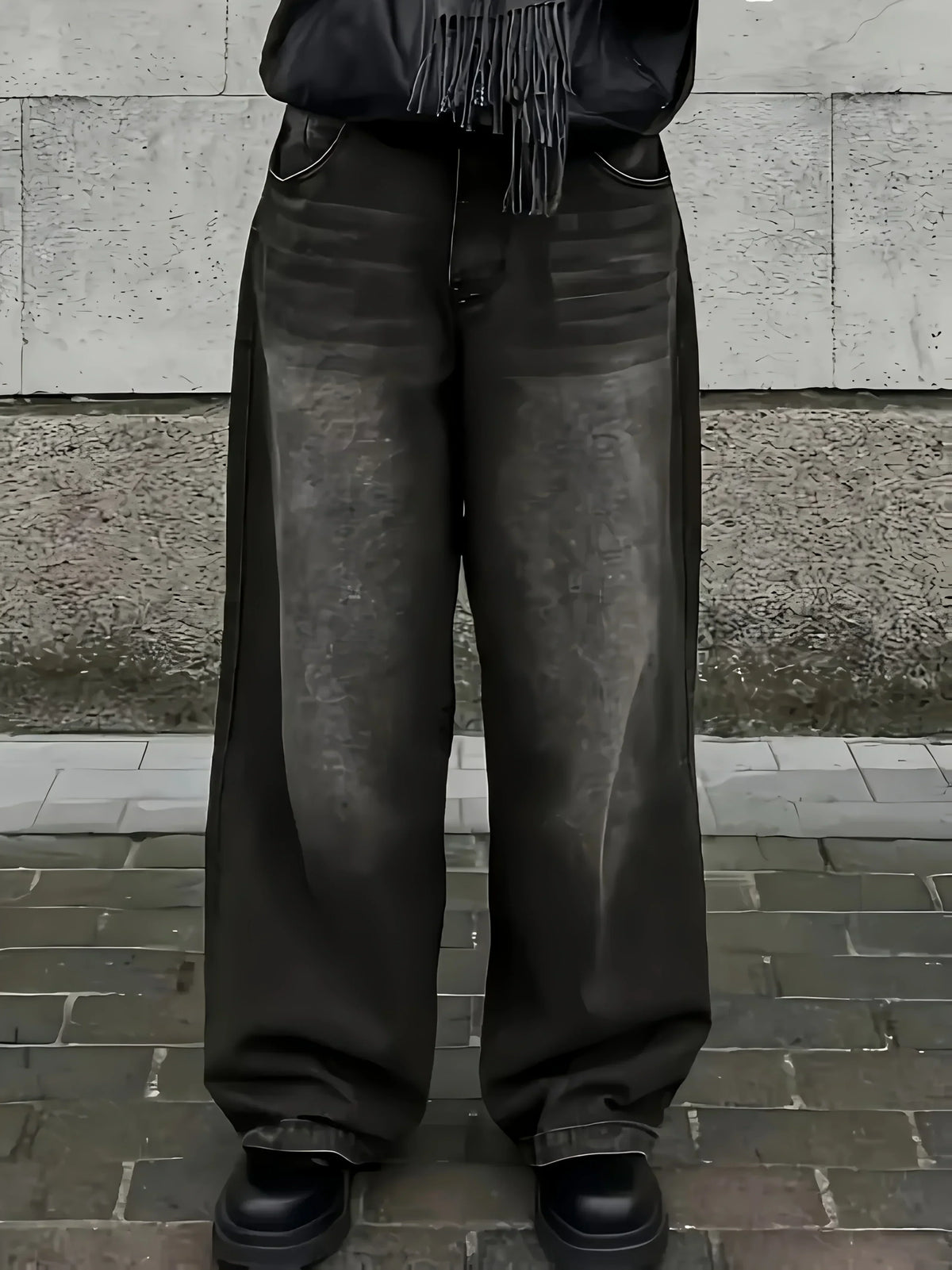 Men's Wide Leg Baggy Denim Jeans