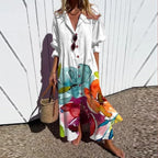 Women's Floral Boho Maxi Dress