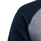 Men's Ribbed Stand Collar Cardigan