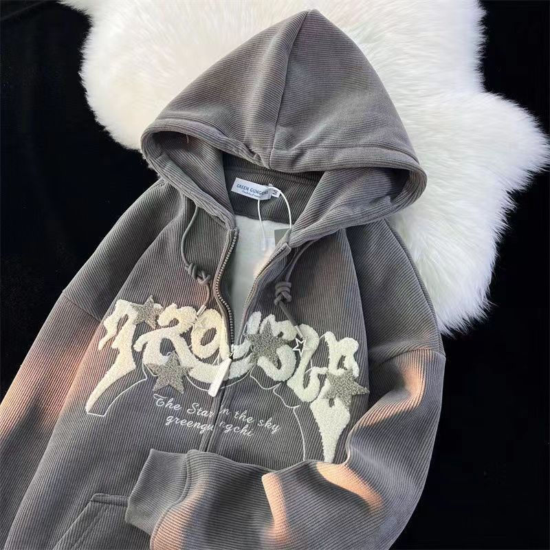 Men's Embroidered Streetwear Hoodie