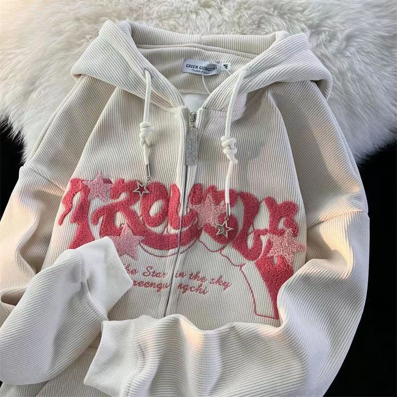 Men's Embroidered Streetwear Hoodie