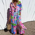 Women's Floral Boho Maxi Dress