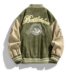 Men's Relaxed Embroidered Varsity Jacket
