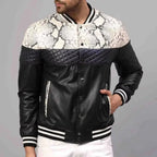 Men's Slim Fit Leather Bomber