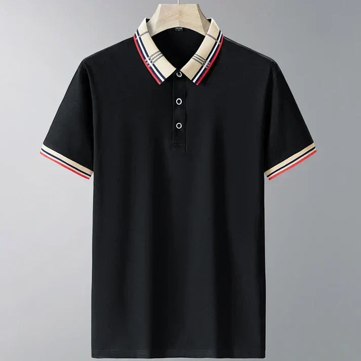 Men's Refined Contrast Collar Polo
