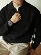 Men's Breathable Polo Jumper