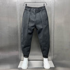 Men's Pleated Tapered Trousers