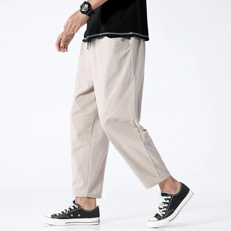 Men's Cropped Summer Trousers