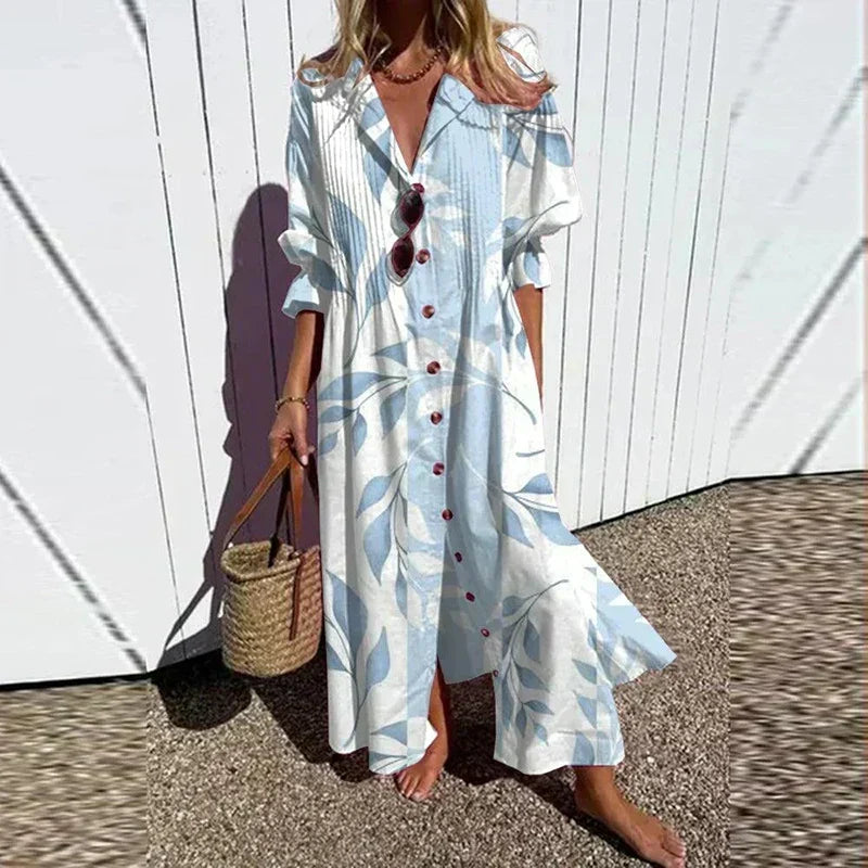 Women's Floral Boho Maxi Dress