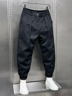 Men's Pleated Tapered Trousers