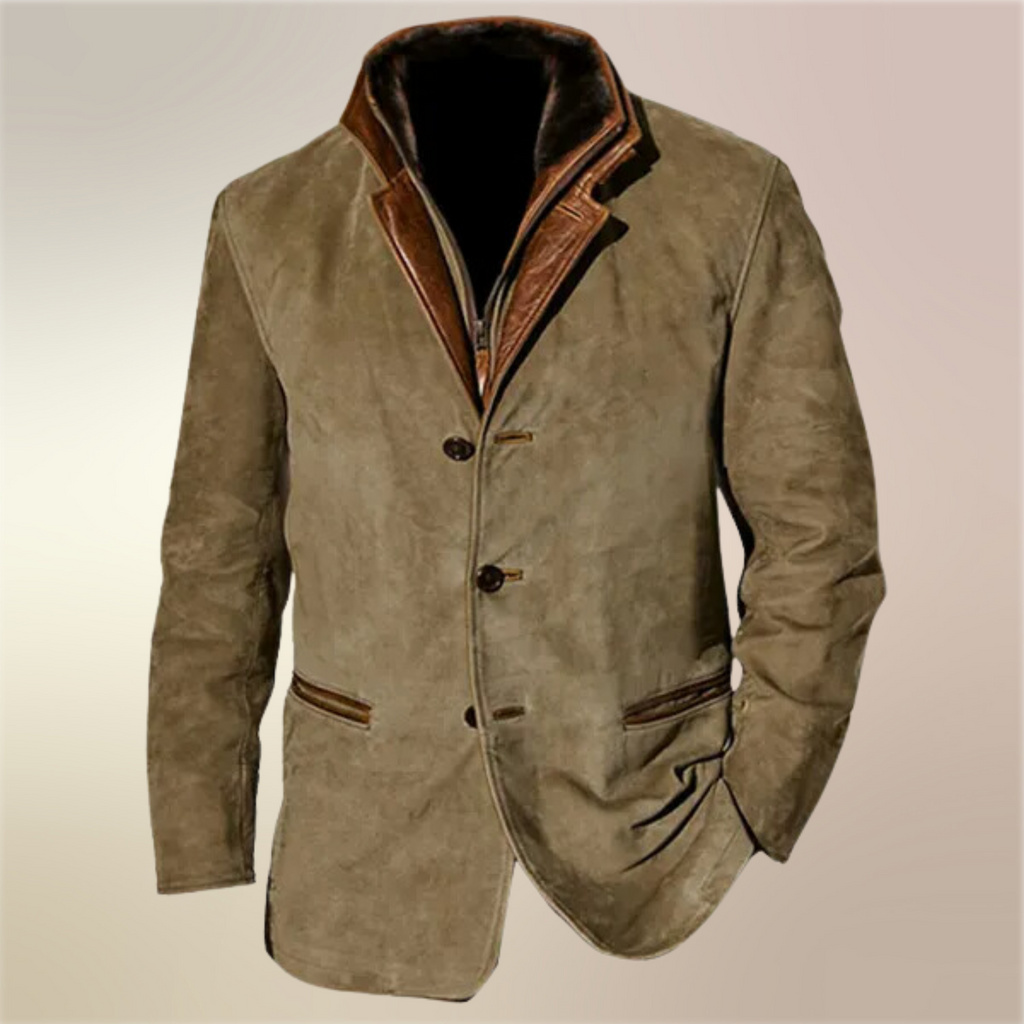 Men's Tailored Suede Jacket