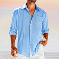 Men's Stitched Detail Long Sleeve Shirt
