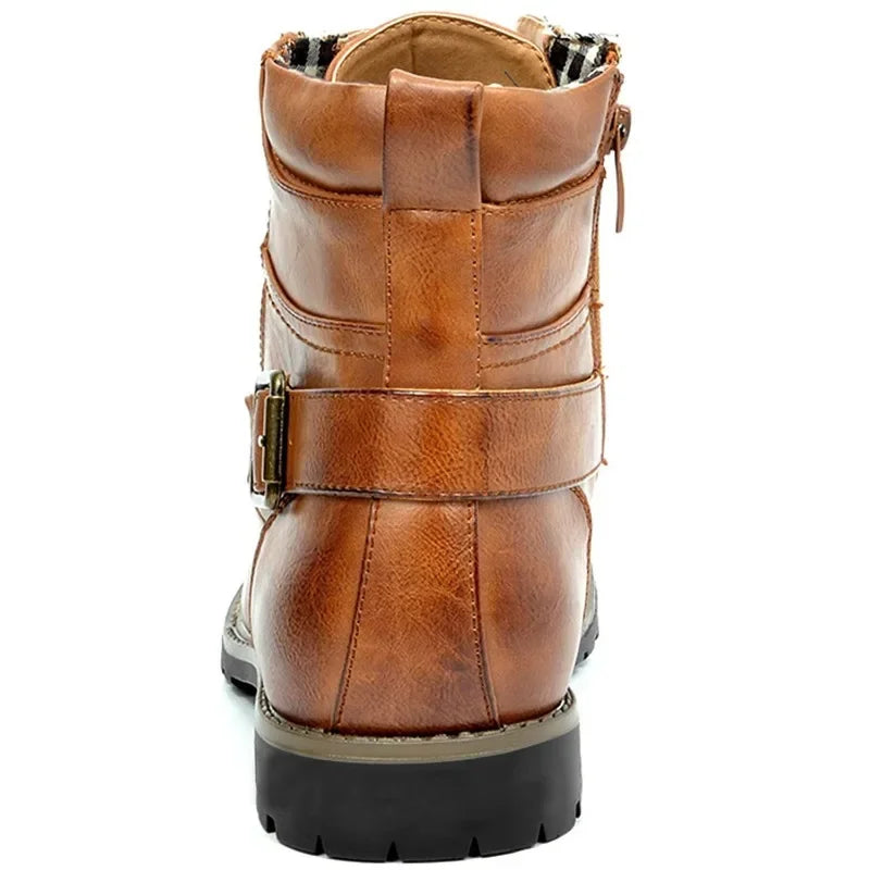 Men's Buckle Lace Rugged Boots