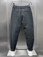 Men's Pleated Tapered Trousers