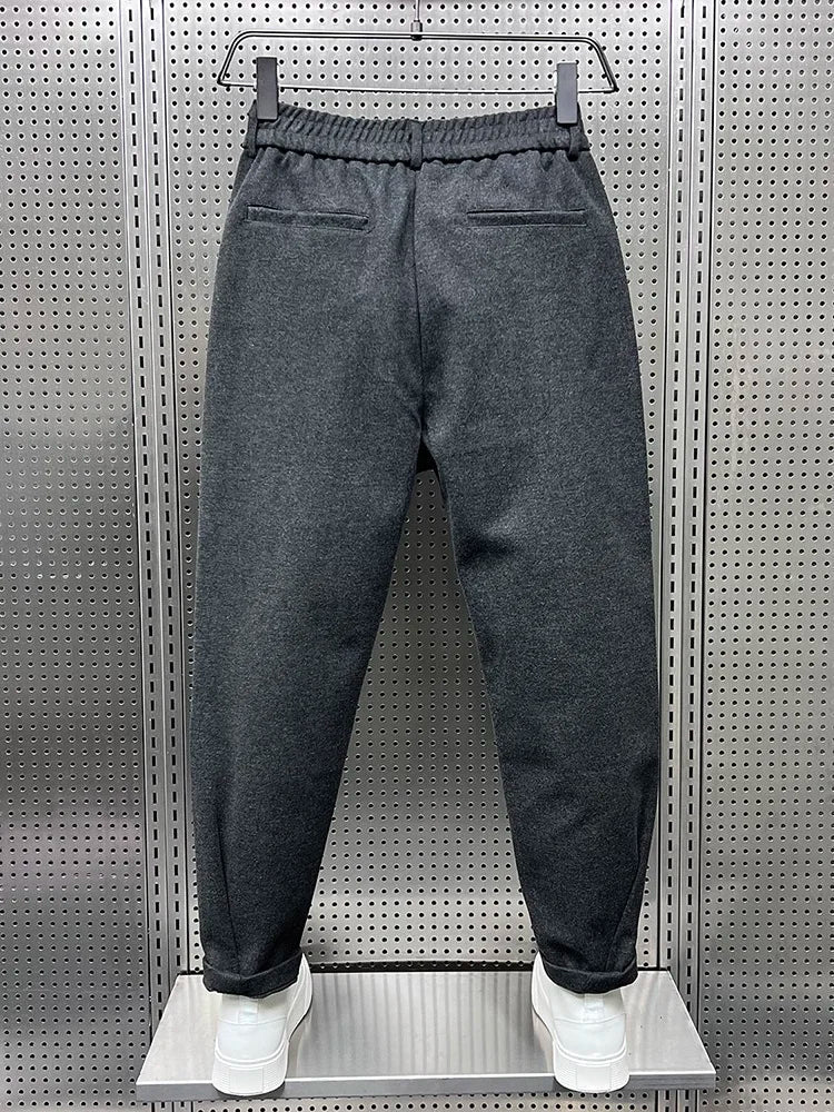 Men's Pleated Tapered Trousers