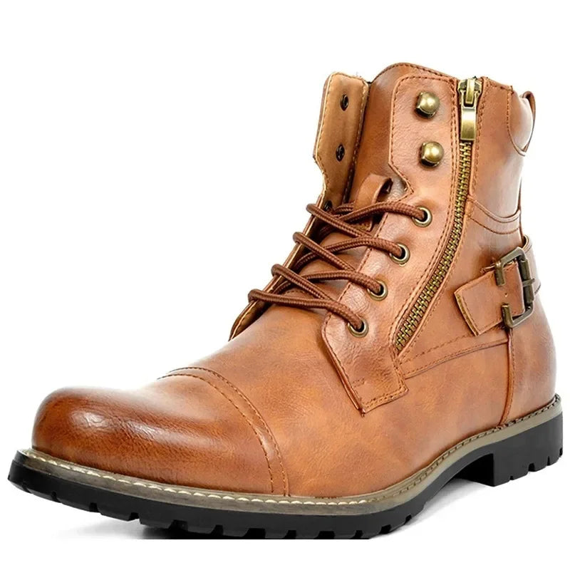 Men's Buckle Lace Rugged Boots