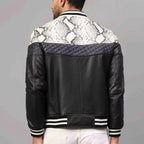 Men's Slim Fit Leather Bomber
