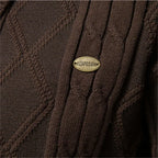 Men's Cable Knit Shawl Collar Cardigan
