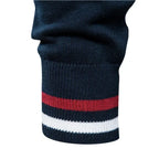 Men's Ribbed Stand Collar Cardigan