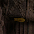 Men's Cable Knit Shawl Collar Cardigan