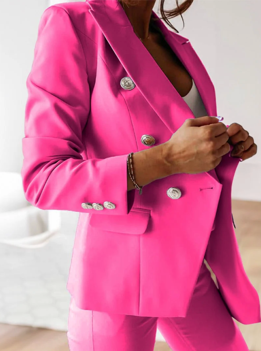 Women's Double Breasted Trouser Suit