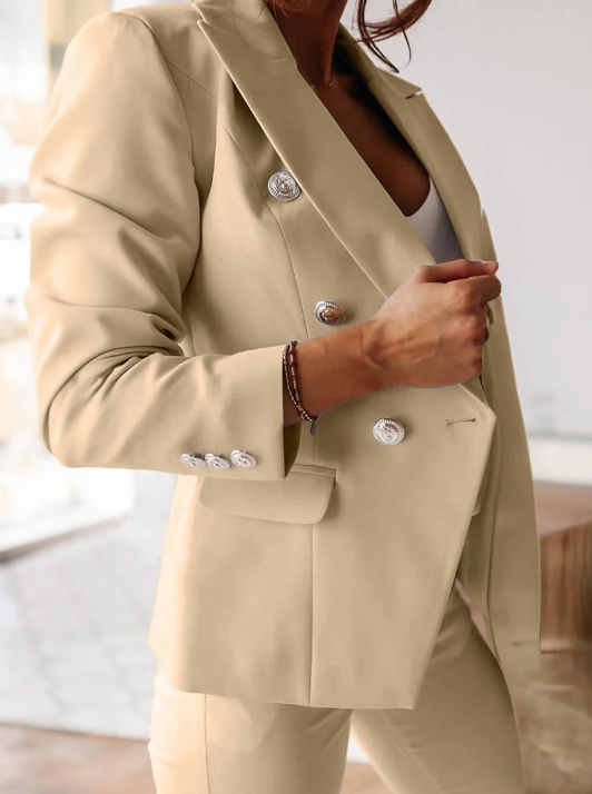 Women's Double Breasted Trouser Suit