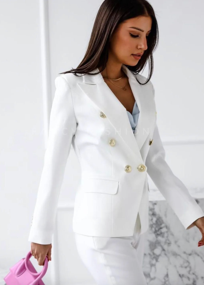 Women's Double Breasted Trouser Suit