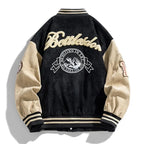 Men's Relaxed Embroidered Varsity Jacket