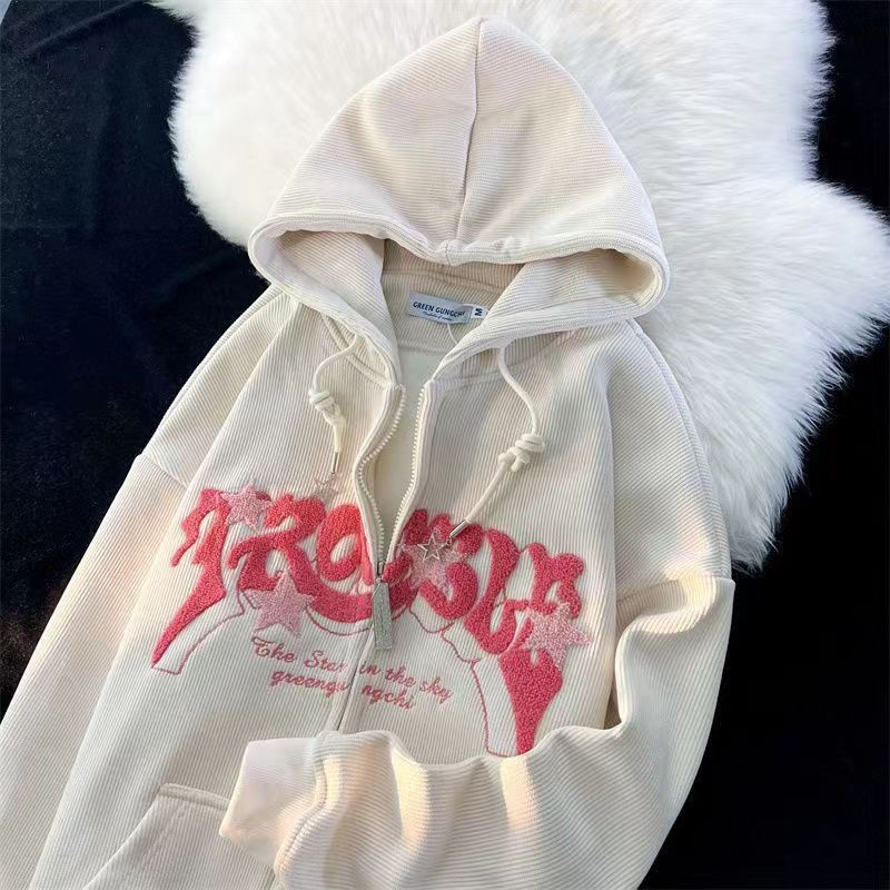 Men's Embroidered Streetwear Hoodie