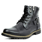 Men's Buckle Lace Rugged Boots