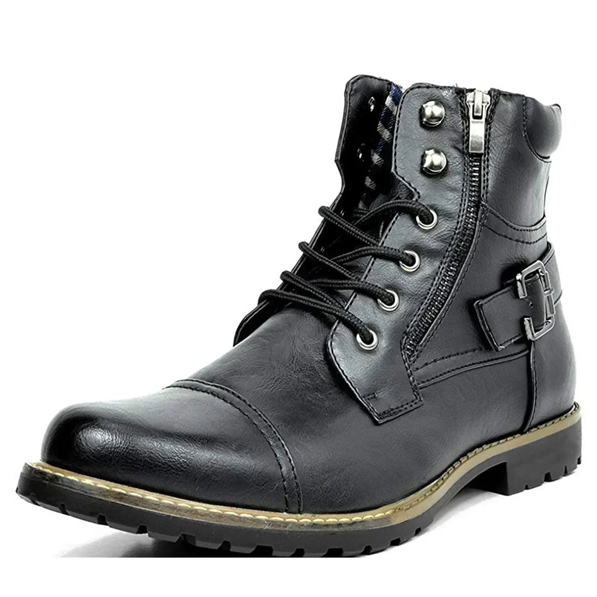 Men's Buckle Lace Rugged Boots
