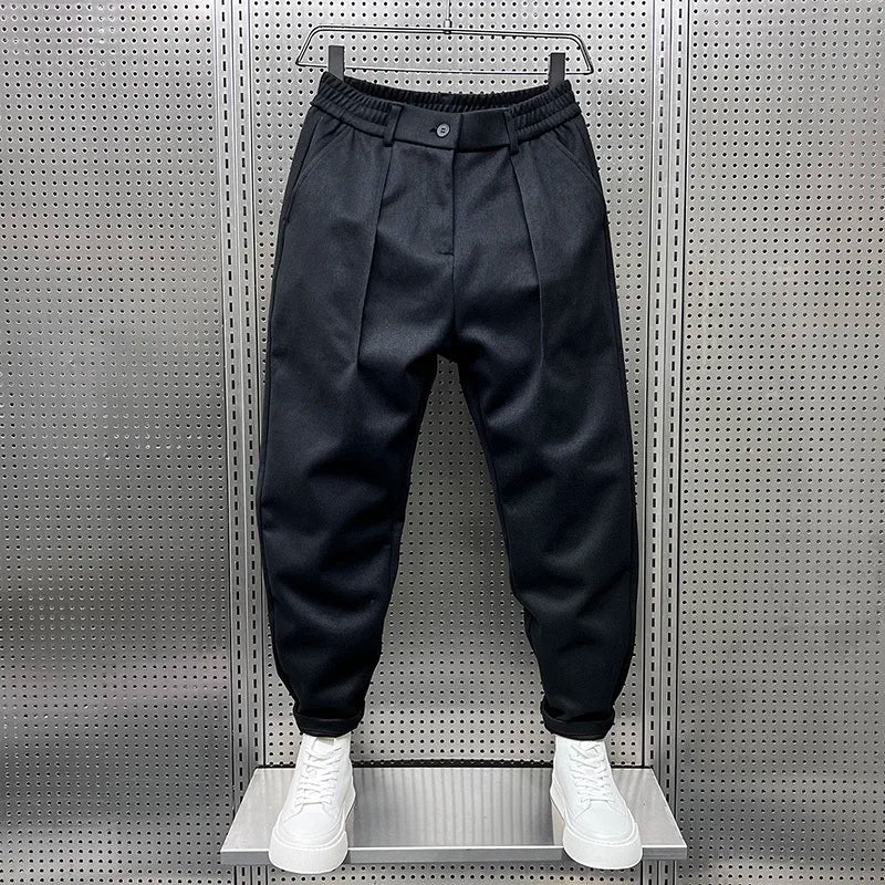 Men's Pleated Tapered Trousers
