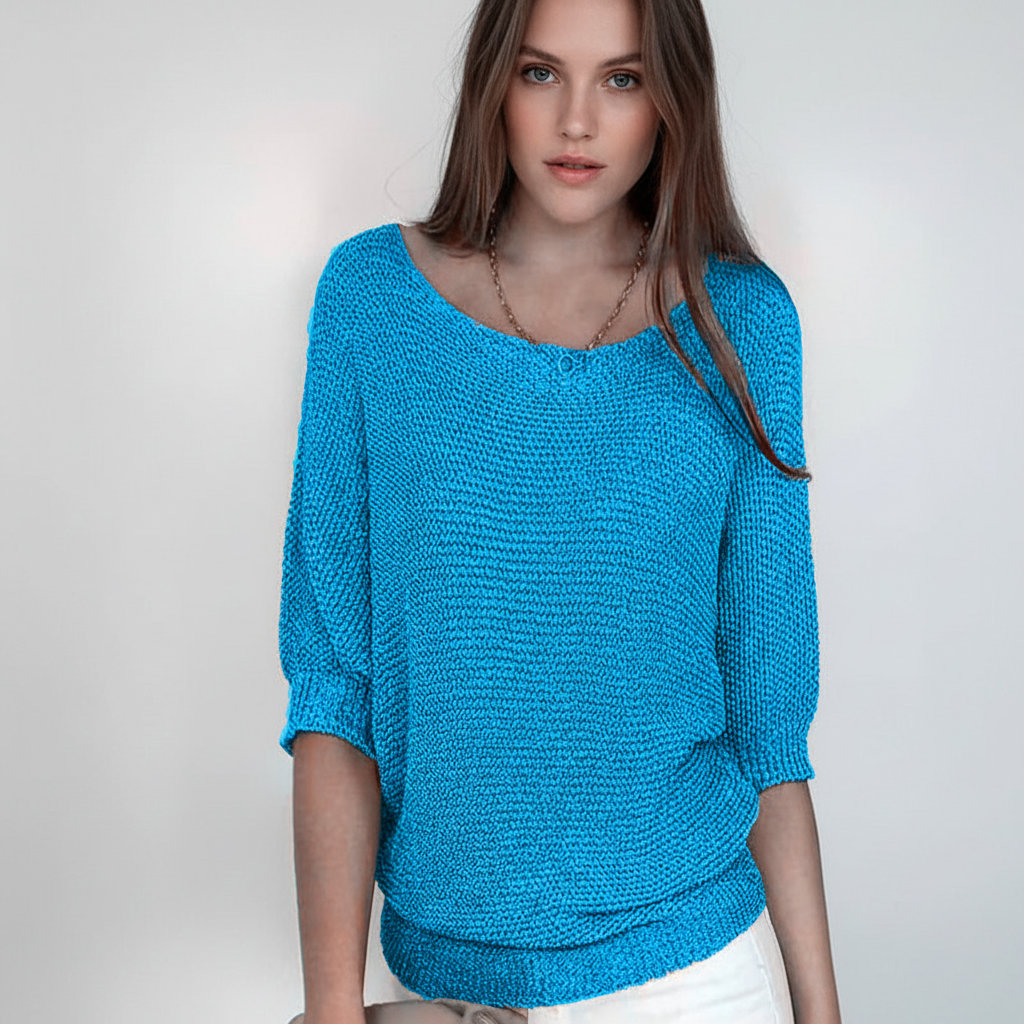 Women's Wide Neck Knit Jumper