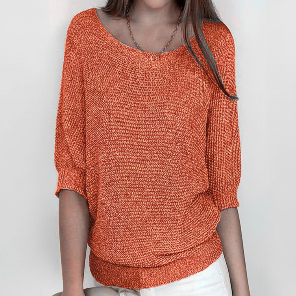 Women's Wide Neck Knit Jumper