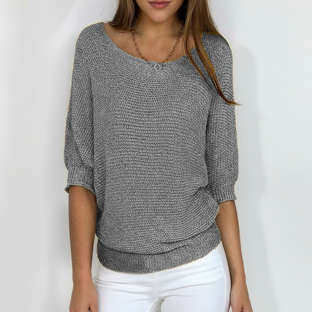 Women's Wide Neck Knit Jumper