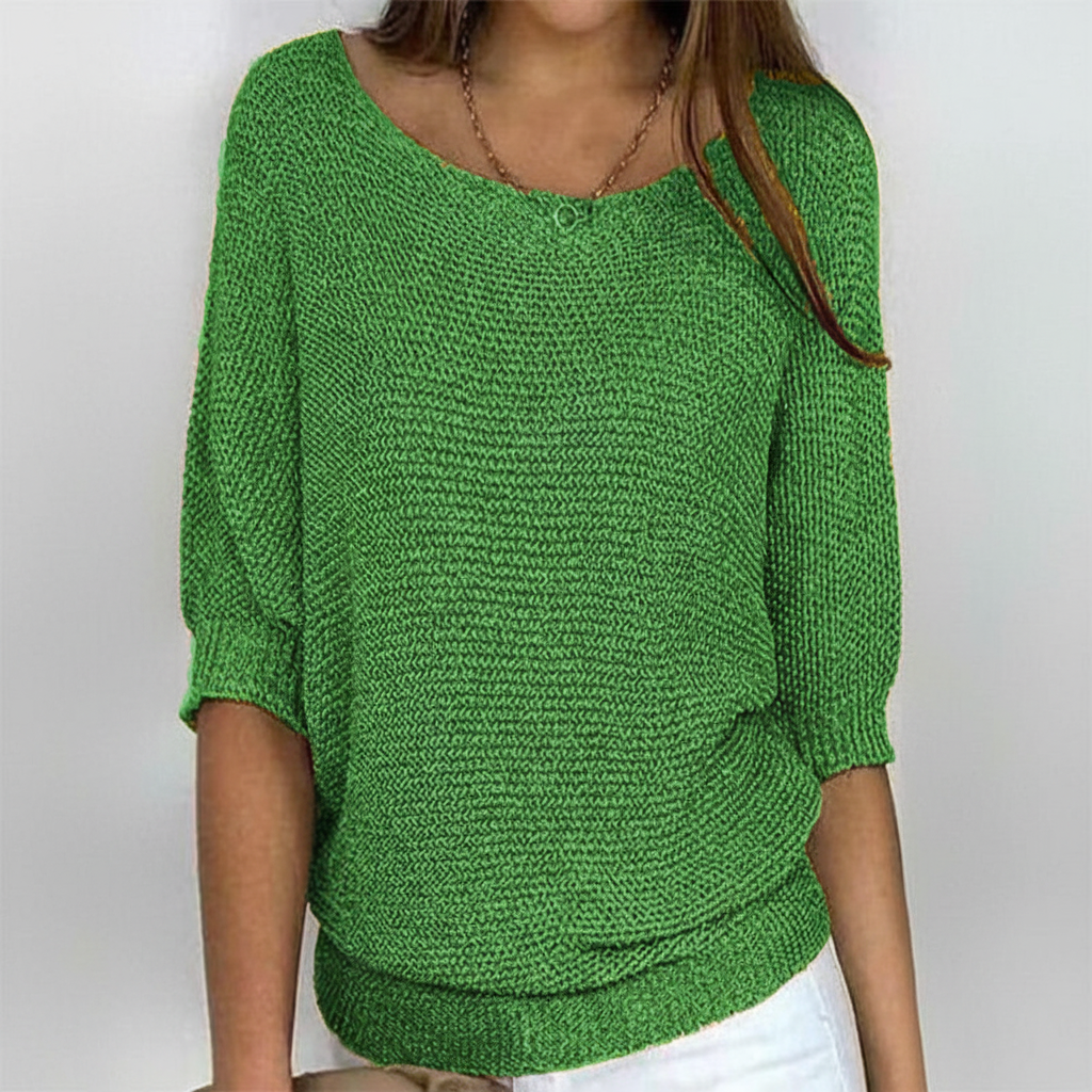 Women's Wide Neck Knit Jumper