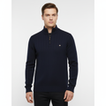 Men's Ribbed Stand Collar Jumper