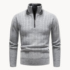 Men's Stand Collar Quarter Zip Jumper