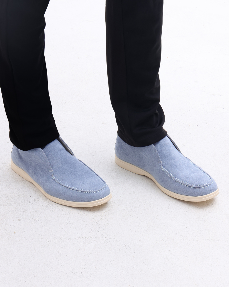 Men's High-Top Suede Loafers
